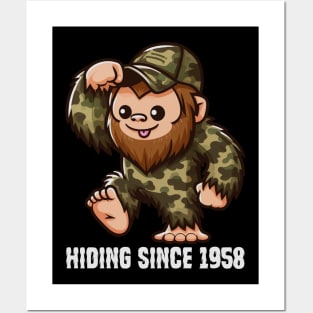 Bigfoot Hiding Since 1958 Posters and Art